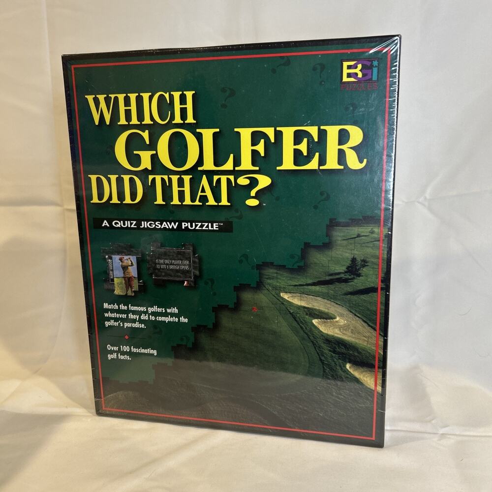 Which Golfer Did That? Trivia Quiz Puzzle 252 Pieces Brand New Sealed 1997